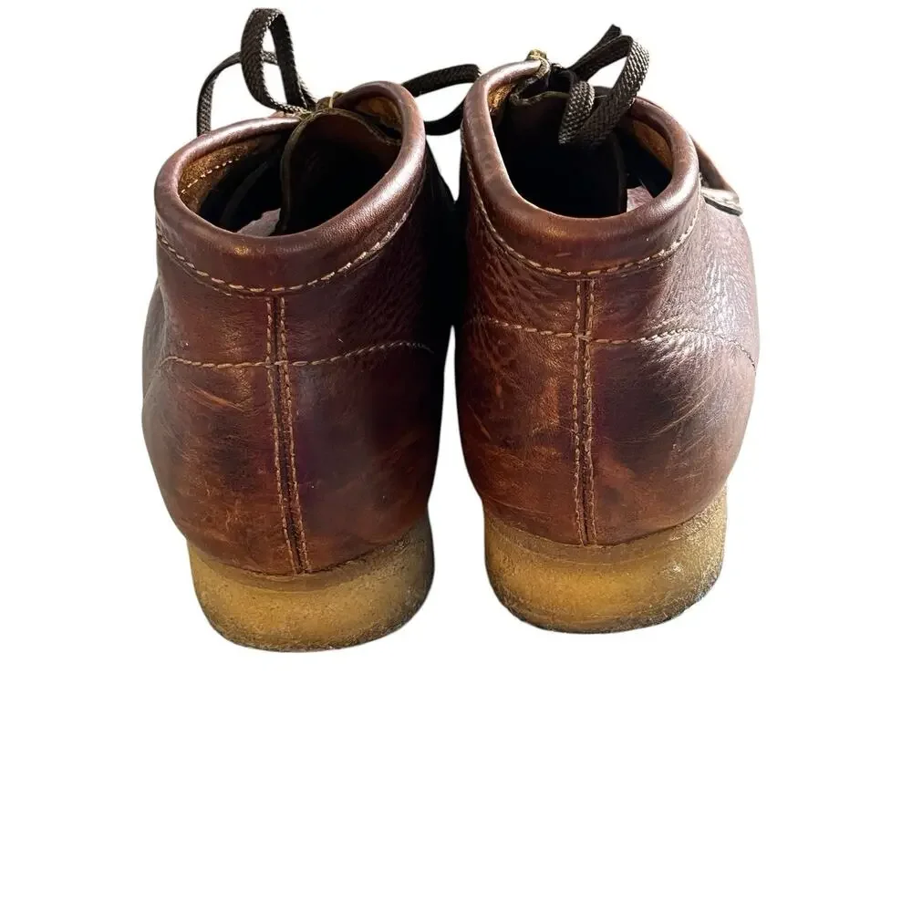 Clarks Originals Wallabee Boots Men’s 9 Premium Leather Chukka #35432 Crepe Sole